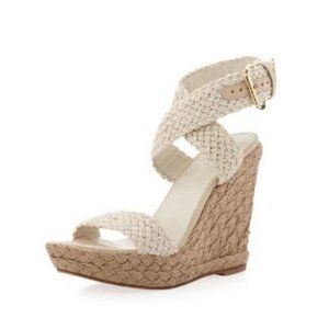 STUART WEITZMAN Alex Espadrille Ivory Size 36